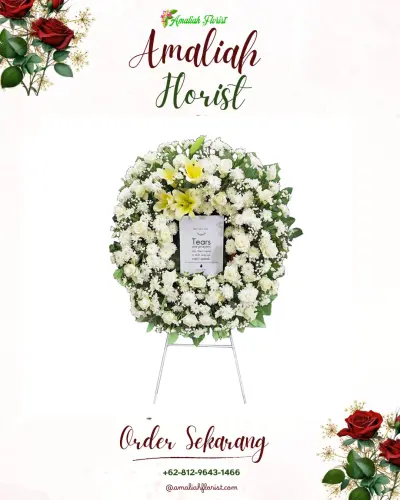 Krans Bunga Duka Cita di Kayuringinjaya